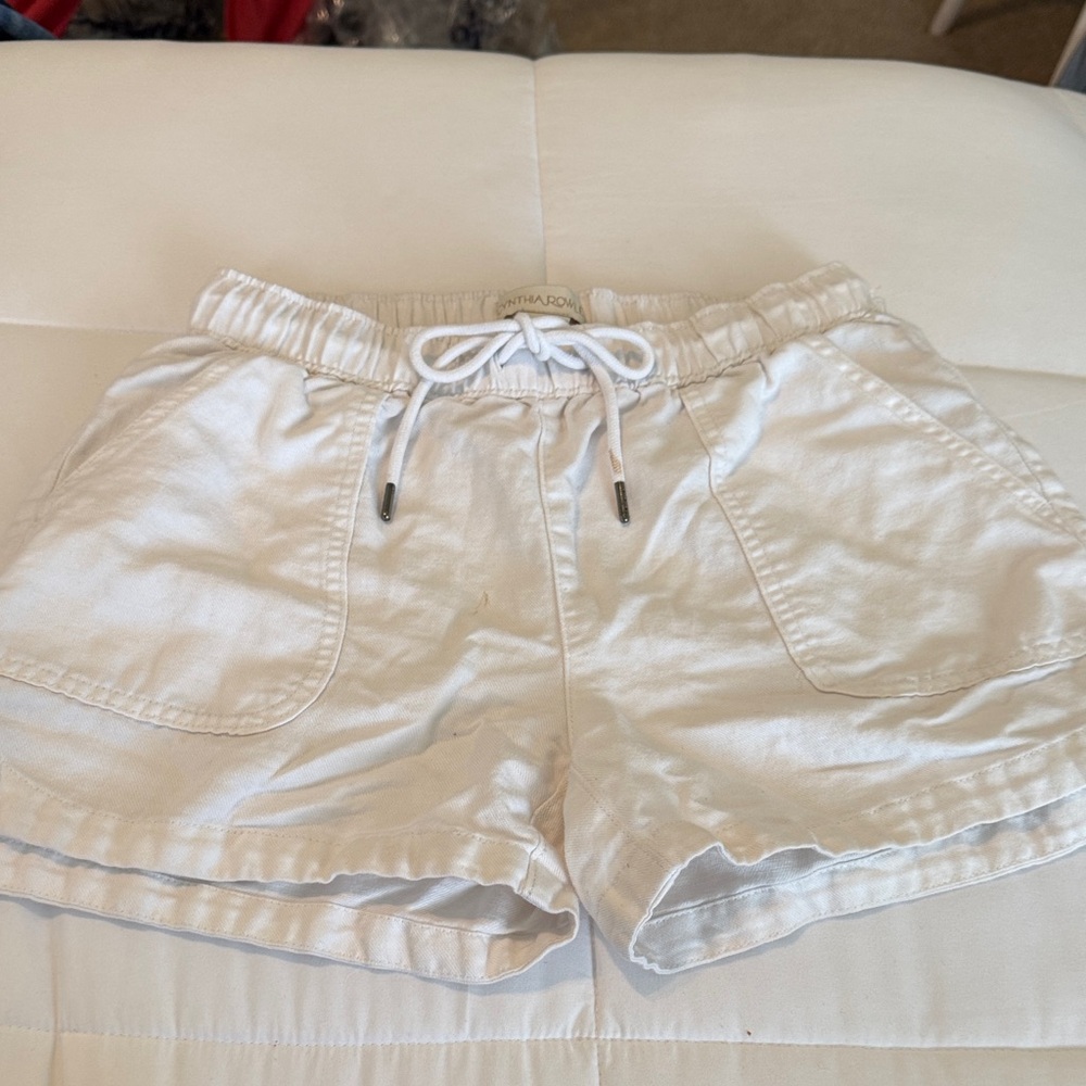 Cynthia Rowley High Waist White Shorts